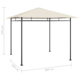 vidaXL Gazebo 3x3x2.7 m Taupe 180 g/m² | SKU: 313919 | Barcode: 8720286153338