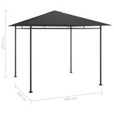 vidaXL Gazebo 3x3x2.7 m Anthracite 180 g/m² | SKU: 313920 | Barcode: 8720286153345