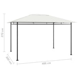 vidaXL Gazebo 4x3x2.7 m Cream 180 g/m² | SKU: 313921 | Barcode: 8720286153352