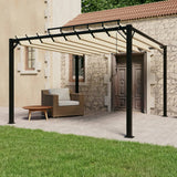 vidaXL Gazebo with Louvered Roof 3x3 m Cream Fabric and Aluminium | SKU: 313924 | Barcode: 8720286153383