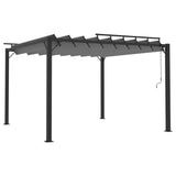 vidaXL Gazebo with Louvered Roof 3x3 m Anthracite Fabric and Aluminium | SKU: 313926 | Barcode: 8720286153406