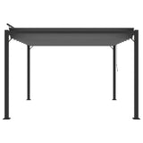 vidaXL Gazebo with Louvered Roof 3x3 m Anthracite Fabric and Aluminium | SKU: 313926 | Barcode: 8720286153406