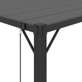 vidaXL Gazebo with Louvered Roof 3x3 m Anthracite Fabric and Aluminium | SKU: 313926 | Barcode: 8720286153406