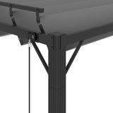 vidaXL Gazebo with Louvered Roof 3x4 m Anthracite Fabric and Aluminium | SKU: 313929 | Barcode: 8720286153437