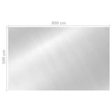 vidaXL Rectangular Pool Cover 800x500 cm PE Silver | SKU: 93103 | Barcode: 8720286154892