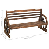 vidaXL Garden Bench 142 cm Solid Firwood | SKU: 313892 | Barcode: 8720286157282