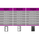 vidaXL Front Door Aluminium & PVC White 100x210 cm N2 (left opening) | SKU: 3056810 | Barcode: 8720286161937