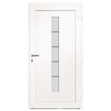vidaXL Front Door Aluminium & PVC Anthracite 110x210cm N1(right op-ng) | SKU: 3056814 | Barcode: 8720286161975