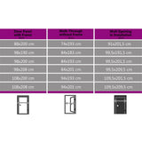 vidaXL Front Door Aluminium & PVC Anthracite 100x210cm N1 (left op-ng) | SKU: 3056816 | Barcode: 8720286161999