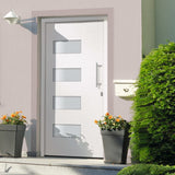 vidaXL Front Door Aluminium & PVC White 100x200 cm N3 (right opening) | SKU: 3056818 | Barcode: 8720286162019