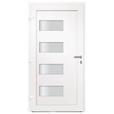 vidaXL Front Door Aluminium & PVC Anthracite 100x200cm N3 (left op-ng) | SKU: 3056827 | Barcode: 8720286162101