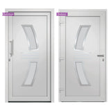 vidaXL Front Door White 88x200 cm N9 (left inward opening) | SKU: 3057560 | Barcode: 8720286180563