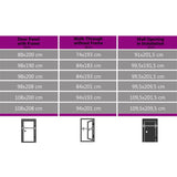vidaXL Front Door White 108x200 cm N7 (left inward opening) | SKU: 3057563 | Barcode: 8720286180594
