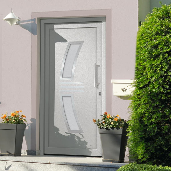 vidaXL Front Door White 88x200 cm N10 (right inward opening) | SKU: 3057565 | Barcode: 8720286180617