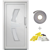 vidaXL Front Door White 98x200 cm N8 (right inward opening) | SKU: 3057566 | Barcode: 8720286180624