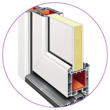 vidaXL Front Door White 108x208 cm N8 (right inward opening) | SKU: 3057569 | Barcode: 8720286180655
