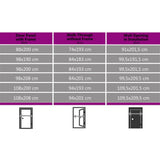 vidaXL Front Door White 108x208 cm N8 (right inward opening) | SKU: 3057569 | Barcode: 8720286180655