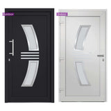 vidaXL Front Door Anthracite 88x200 cm N6 (left inward opening) | SKU: 3057570 | Barcode: 8720286180662