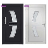 vidaXL Front Door Anthracite 98x200 cm N7 (left inward opening) | SKU: 3057571 | Barcode: 8720286180679