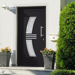 vidaXL Front Door Anthracite 98x208 cm N6 (left inward opening) | SKU: 3057572 | Barcode: 8720286180686