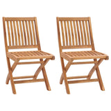 vidaXL Folding Garden Chairs 2 pcs Solid Teak Wood N2 | SKU: 315105 | Barcode: 8720286183014