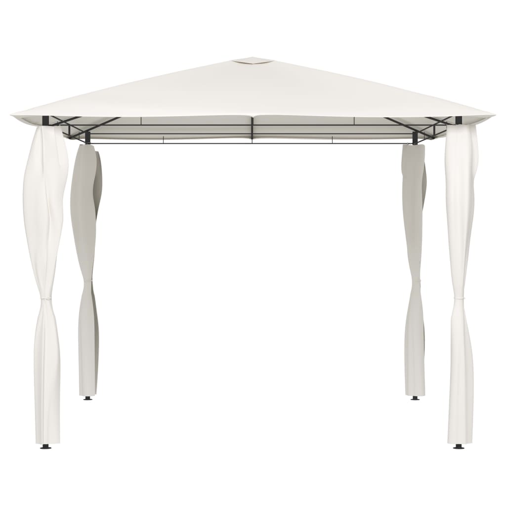 vidaXL Gazebo with Post Covers 3x3x2.6 m Cream 160 g/m² | SKU: 313605 | Barcode: 8720286184400