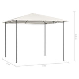 vidaXL Gazebo 3x3x2.6 m Cream 160 g/m² | SKU: 313608 | Barcode: 8720286184431