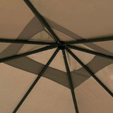 vidaXL Gazebo 3x3x2.6 m Taupe 160 g/m² | SKU: 313609 | Barcode: 8720286184448