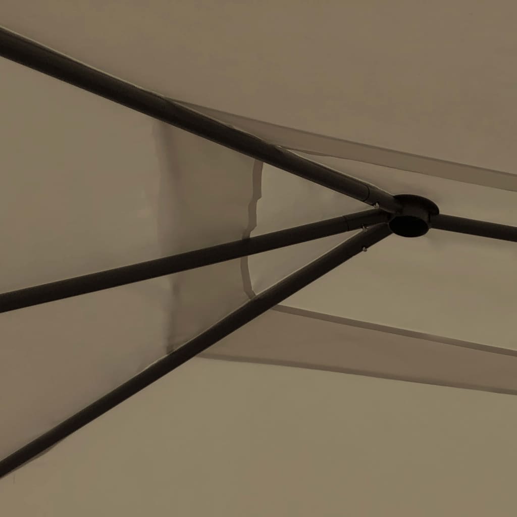 vidaXL Gazebo 3x6x2.6 m Taupe 160 g/m² | SKU: 313621 | Barcode: 8720286184561