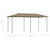 vidaXL Gazebo 3x6x2.6 m Taupe 160 g/m² | SKU: 313621 | Barcode: 8720286184561