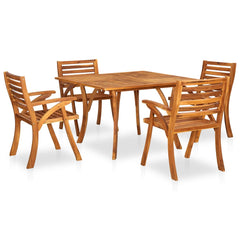 VidaXL Solid Acacia Wood 5 Piece Garden Dining Set N2 | SKU: 3057914 | UPC: 8720286190845