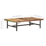 vidaXL Coffee Table 142x90x42 cm Solid Reclaimed Wood | SKU: 320654 | Barcode: 8720286201008