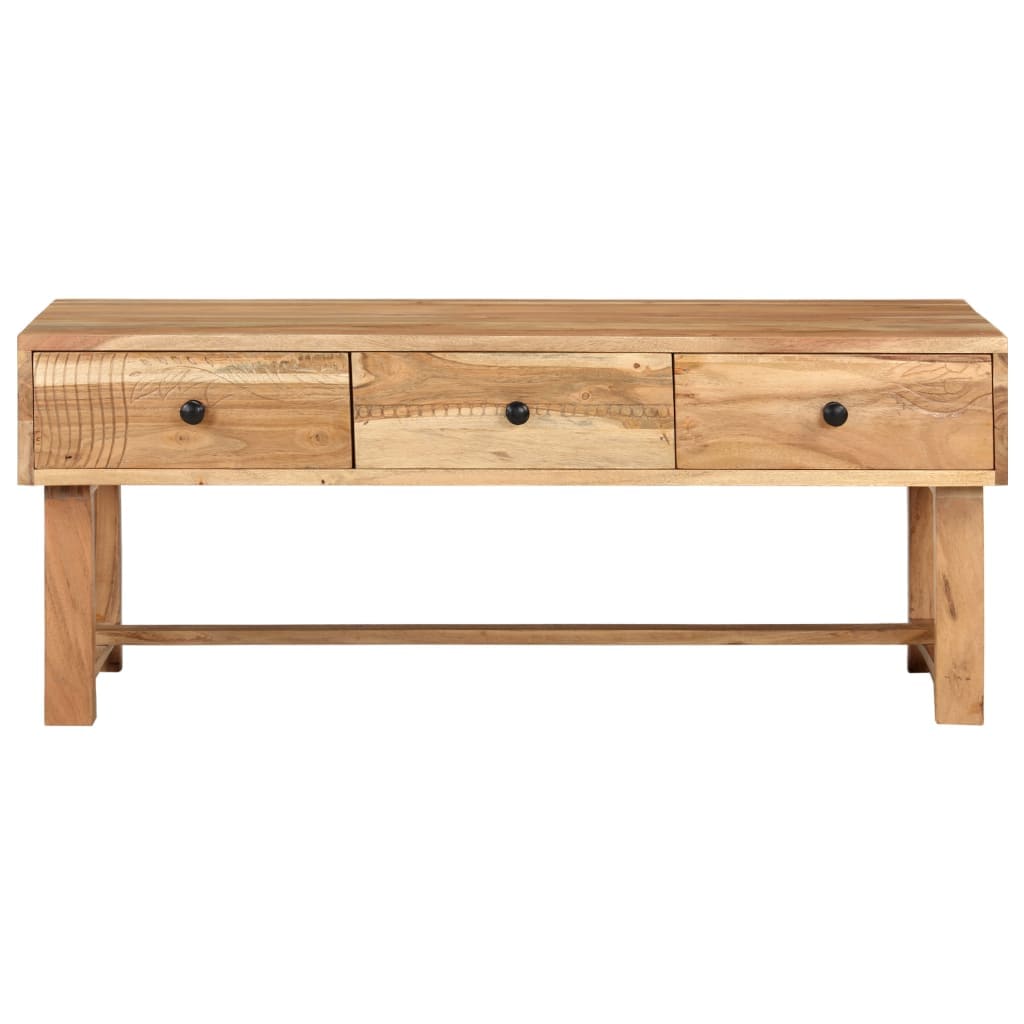 vidaXL Coffee Table 100x50x40 cm Solid Acacia Wood | SKU: 322669 | Barcode: 8720286201329