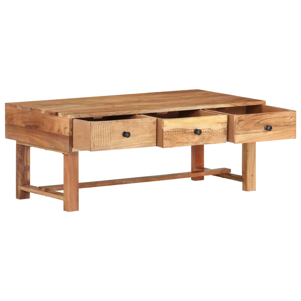 vidaXL Coffee Table 100x50x40 cm Solid Acacia Wood | SKU: 322669 | Barcode: 8720286201329