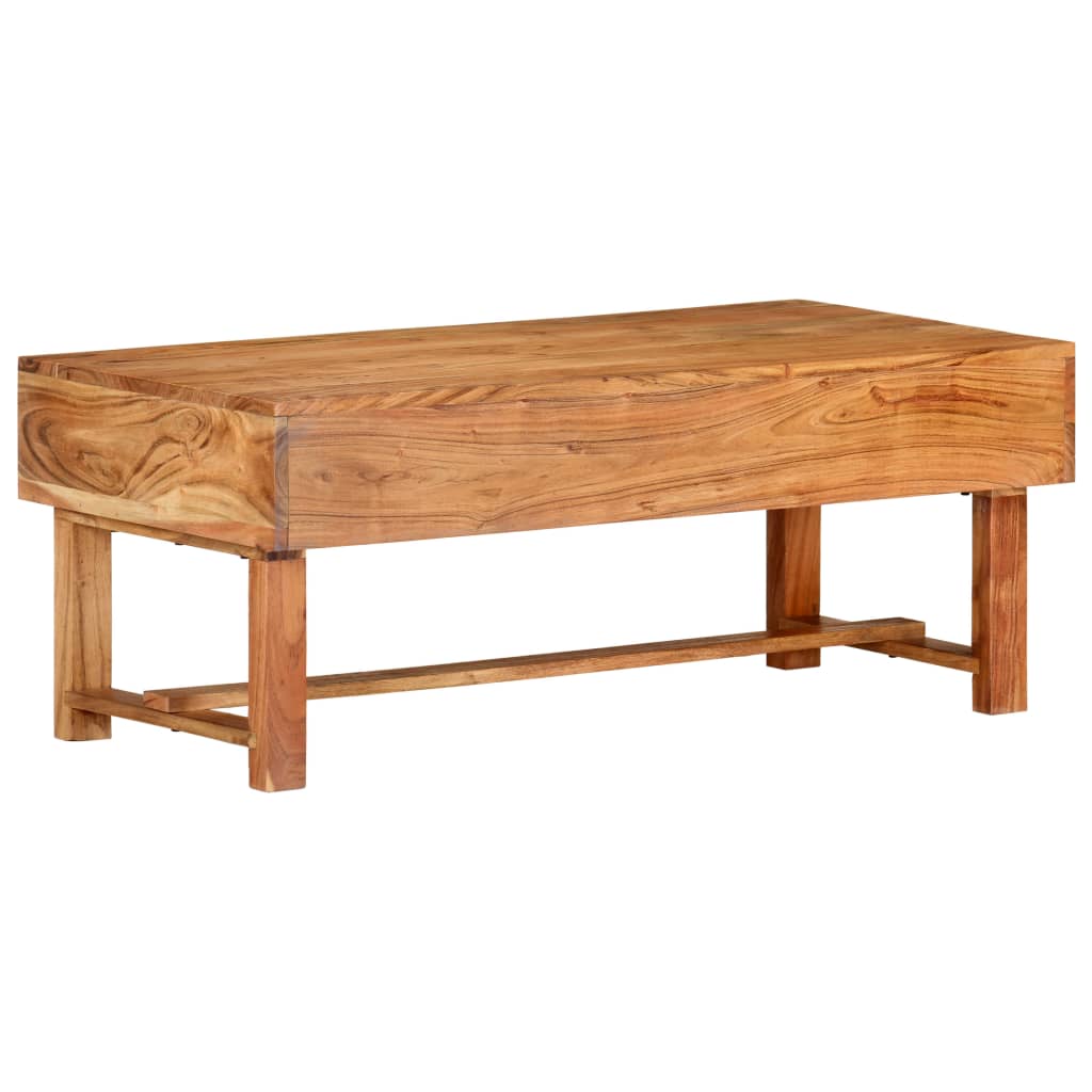 vidaXL Coffee Table 100x50x40 cm Solid Acacia Wood | SKU: 322669 | Barcode: 8720286201329