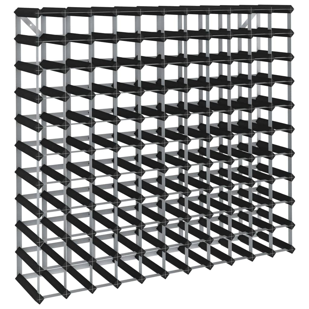 vidaXL Wine Rack For 120 Bottles Black Solid Pine Wood | SKU: 325917 | Barcode: 8720286204368