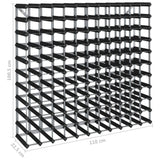 vidaXL Wine Rack For 120 Bottles Black Solid Pine Wood | SKU: 325917 | Barcode: 8720286204368
