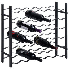 vidaXL Wine Rack For 36 Bottles Black Iron | SKU: 325921 | Barcode: 8720286204405