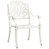 vidaXL Garden Chairs 2 pcs Cast Aluminium White | SKU: 315569 | Barcode: 8720286205723