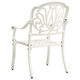 vidaXL Garden Chairs 2 pcs Cast Aluminium White | SKU: 315569 | Barcode: 8720286205723