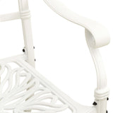 vidaXL Garden Chairs 2 pcs Cast Aluminium White | SKU: 315569 | Barcode: 8720286205723