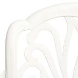 vidaXL Garden Chairs 2 pcs Cast Aluminium White | SKU: 315569 | Barcode: 8720286205723