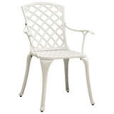 vidaXL Garden Chairs 2 pcs Cast Aluminium White | SKU: 315574 | Barcode: 8720286205778