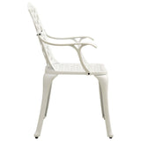 vidaXL Garden Chairs 2 pcs Cast Aluminium White | SKU: 315574 | Barcode: 8720286205778