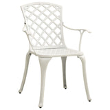 vidaXL Garden Chairs 4 pcs Cast Aluminium White | SKU: 315575 | Barcode: 8720286205785