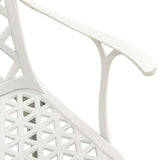 vidaXL Garden Chairs 4 pcs Cast Aluminium White | SKU: 315575 | Barcode: 8720286205785
