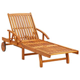 vidaXL 2 Piece Sunlounger Set With Table Solid Acacia Wood | SKU: 3057996 | Barcode: 8720286207758
