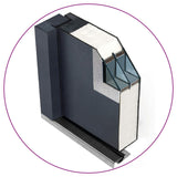 vidaXL Aluminium Front Door White 90x200 cm N2 (right inward opening) | SKU: 3059658 | Barcode: 8720286231265