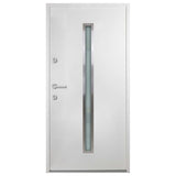 vidaXL Aluminium Front Door White 110x207.5 cm N1 (left opening) | SKU: 3059661 | Barcode: 8720286231296