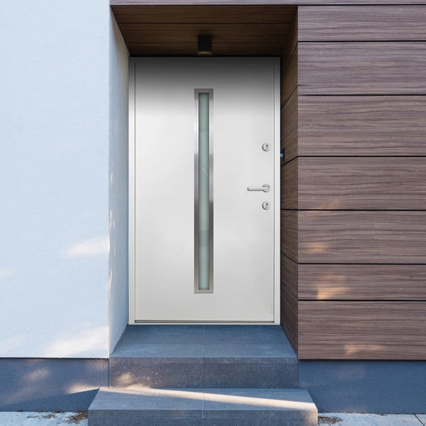 vidaXL Aluminium Front Door White 110x207.5 cm N2 (right opening) | SKU: 3059662 | Barcode: 8720286231302